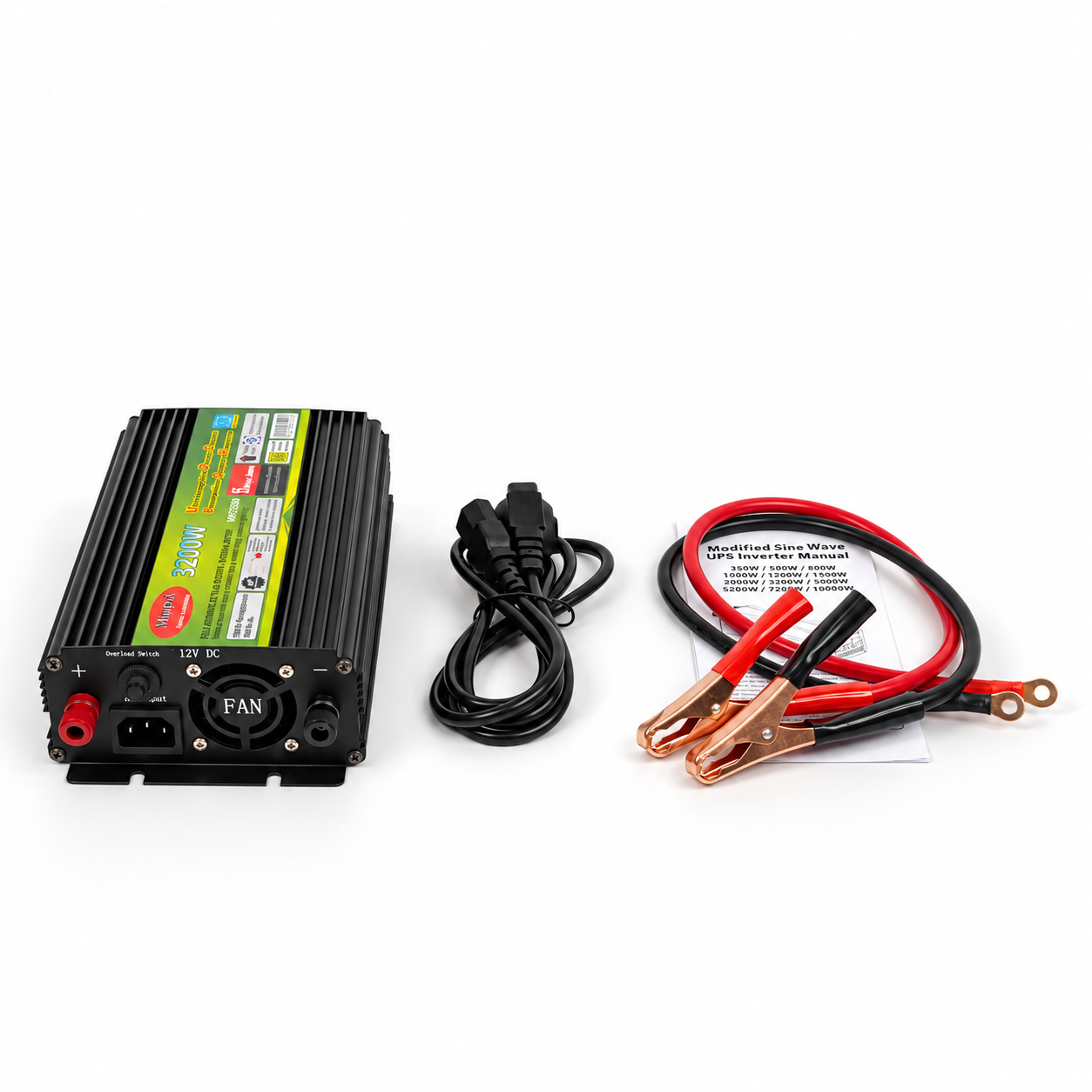 Преобразователь напряжения WimpeX 3200W UPS 12-220V тип DC/AC с USB (WX-3200VS)