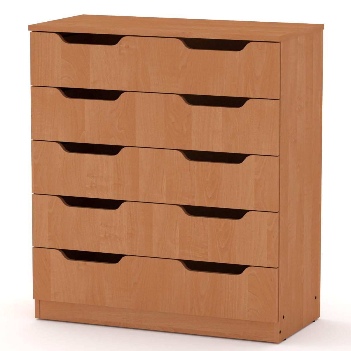 Комод для вещей Компанит 5М Ольха