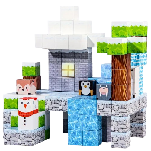Конструктор магнитный Minecraft Зима 138 шт. (2738128289) Конструктор магнитный Minecraft Зима 138 шт. (2738128289)