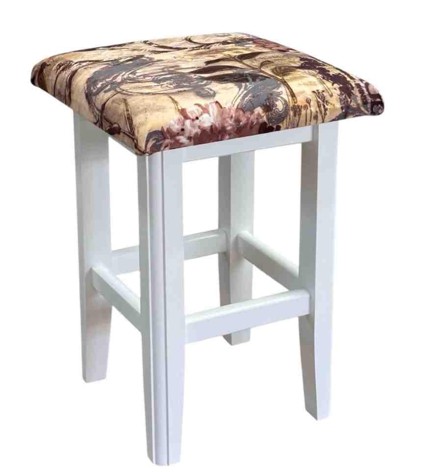 Табурет кухонний дерев'яний Скіф ТК-14 Білий/Вінтаж (27471470)