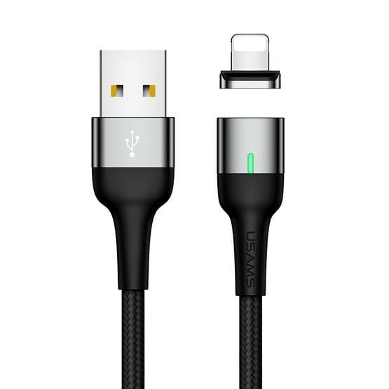 Магнитный кабель для зарядки Usams US-SJ326 U28, 2.4 А, 1 м, USB Type-A х Lightning, Серый