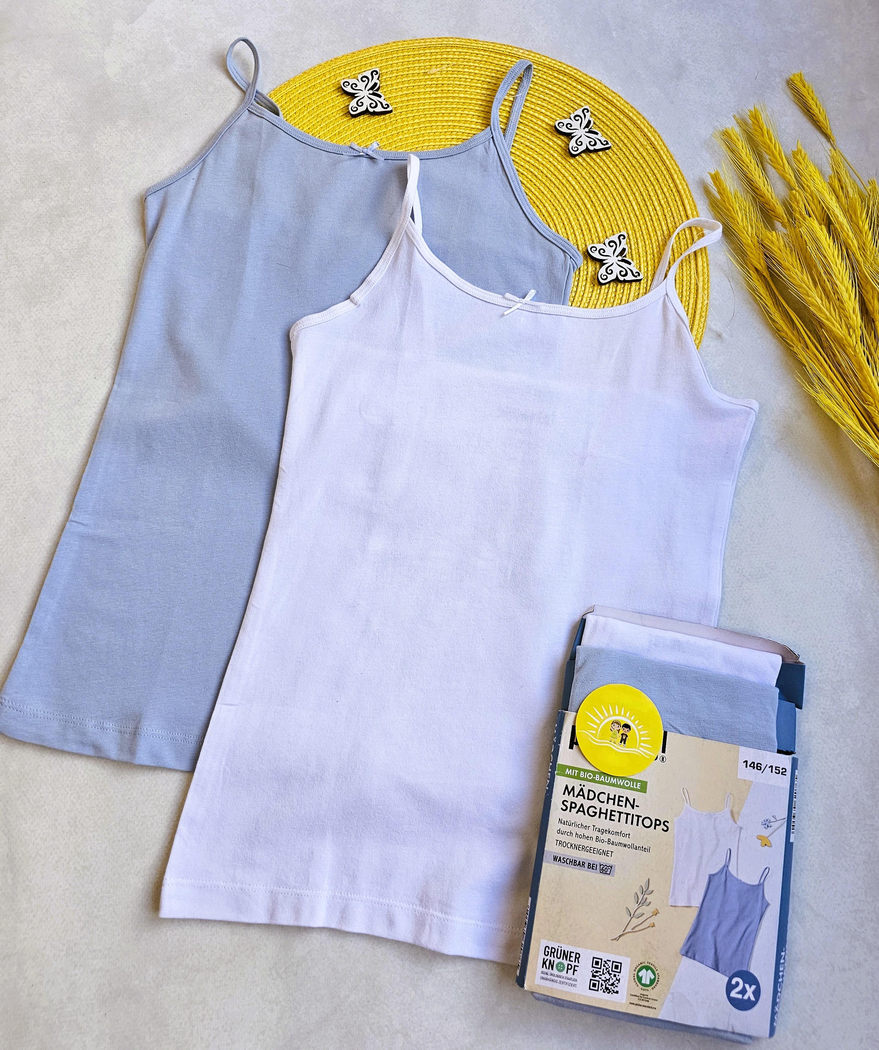 Набор маек для девочек Pepperts Spaghetti tops 146-152 см (620765)