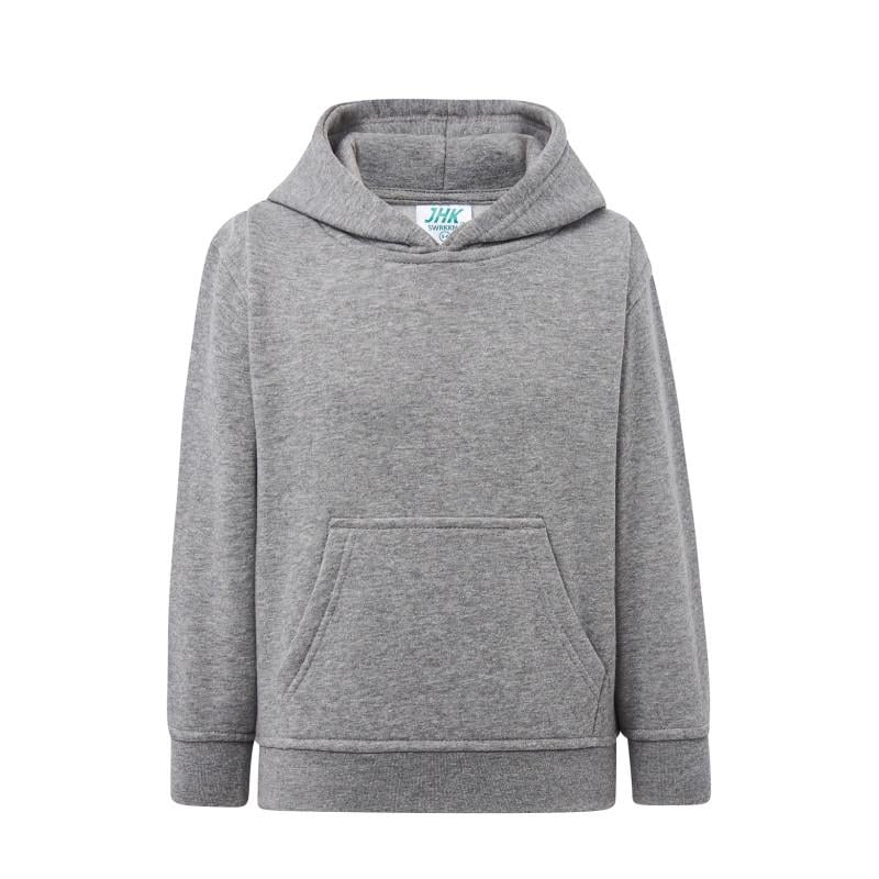 Кофта детская JHK KID SWEATSHIRT KANGAROO 3/4 Темно-серый меланж (GM)