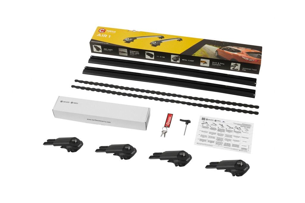 Багажник на рейлинги Turtle AIR 1 Renault DUSTER 2018- MC1002 Черный (88888885) - фото 4