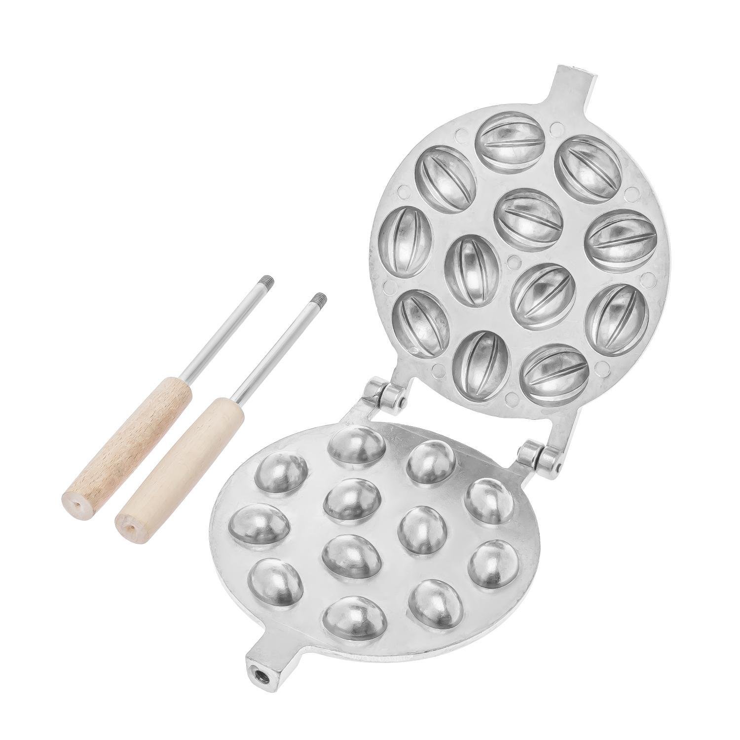 Форма для выпекания орешков ХЕАЗ на 12 половинок орехов со съемными ручками (87441) - фото 9 Форма для выпекания орешков ХЕАЗ на 12 половинок орехов со съемными ручками (87441) - фото 9