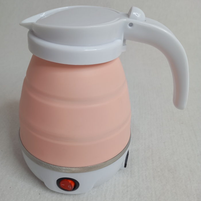 Электрочайник складной силиконовый Electric Kettle Розовый (KT-23P) - фото 1