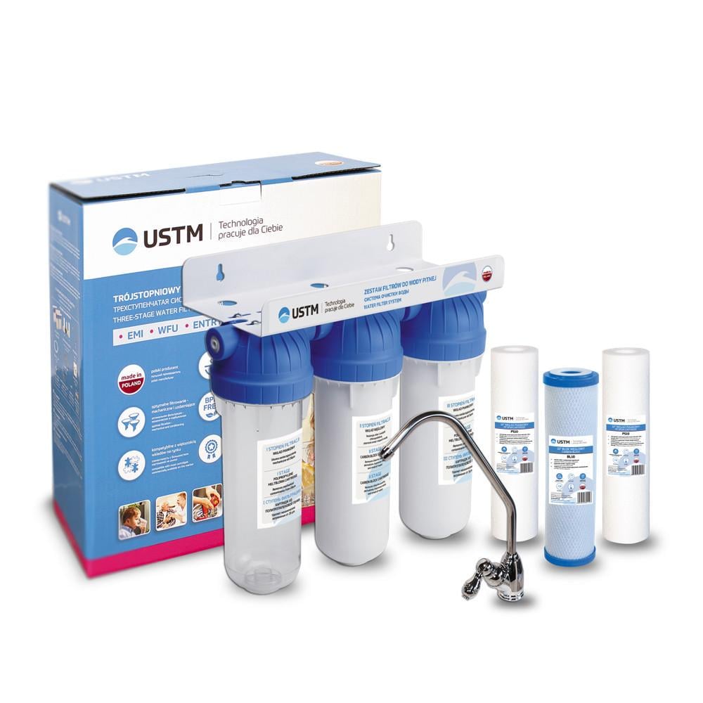 Фильтр для питьевой воды тройной USTM FS3 EMI (1725076677)