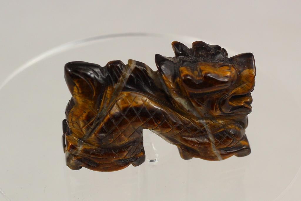 Статуетка Дракон з тигрового ока китайський гороскоп 5,4 см (32411032)