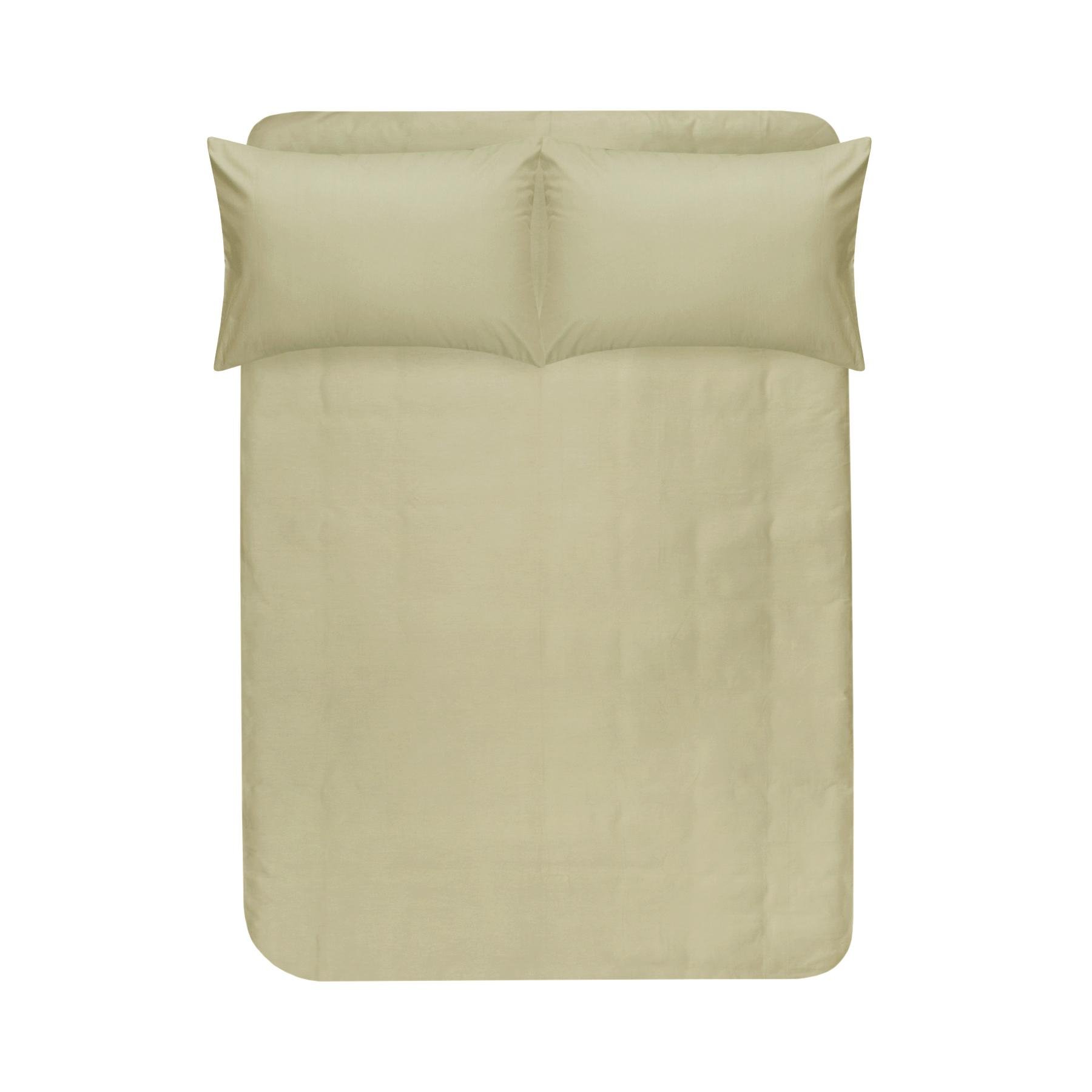 Простынь на резинке с наволочками Lotus Home Leona Premium сатин 160x200/50x70 см 2 шт. Желто-фисташковый (svt-2000022335706) - фото 1