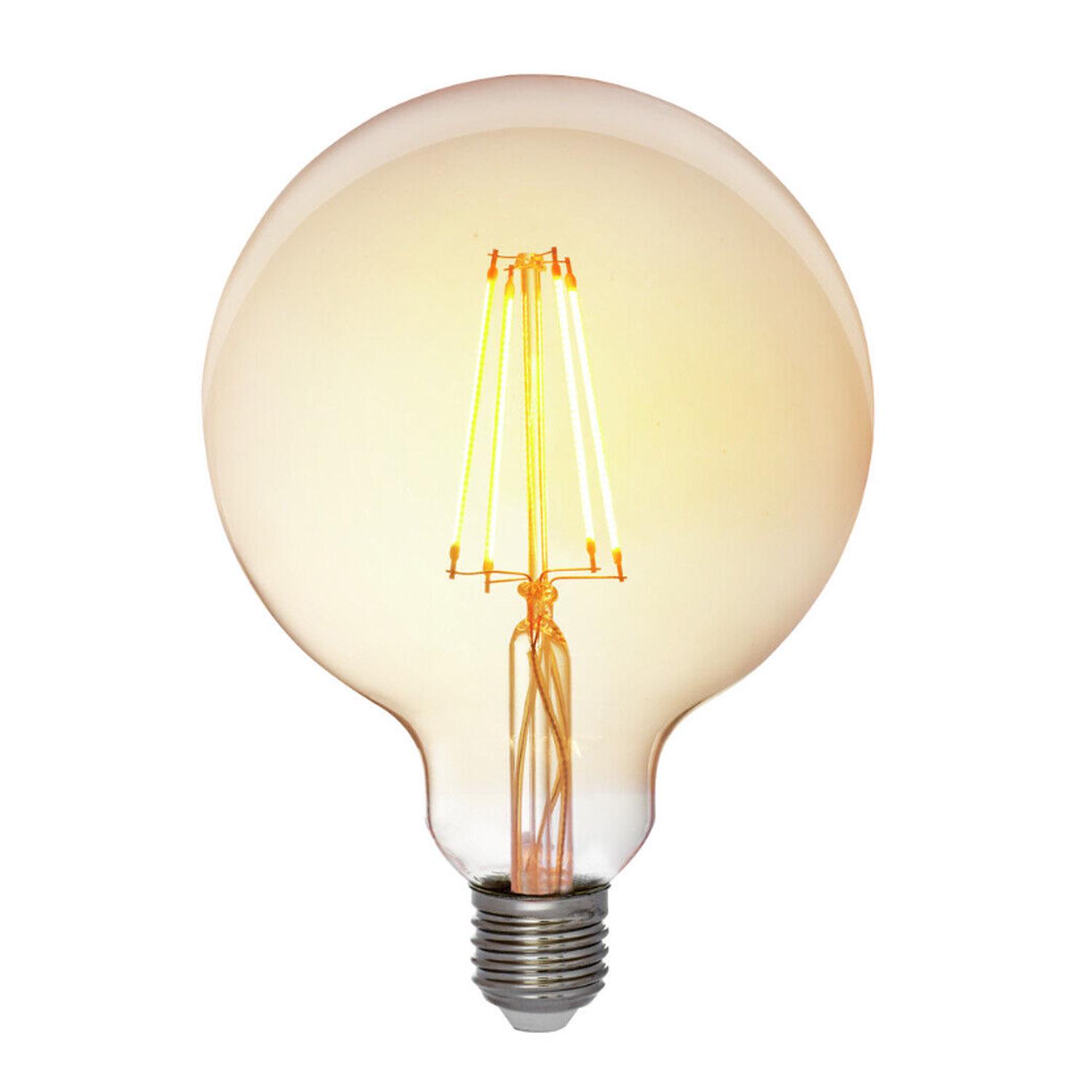 Лампа Edisons Premium G125 LED LONG E27 6W 2200K диммируемая - фото 2 Лампа Edisons Premium G125 LED LONG E27 6W 2200K диммируемая - фото 2