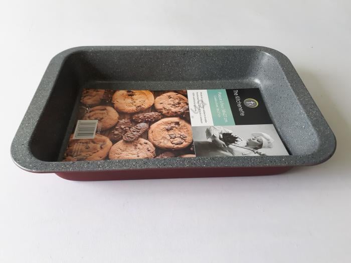 Форма для випічки пирога в духовці прямокутна з тефлоновим покриттям 26x24x3 см (18919) - фото 2 Форма для випічки пирога в духовці прямокутна з тефлоновим покриттям 26x24x3 см (18919) - фото 2