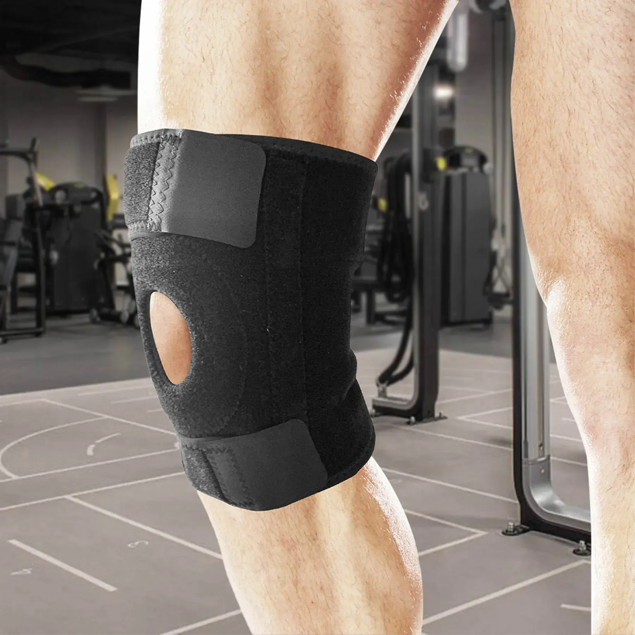 Бандаж на колено эластичный Kosmodisk Knee Support Черный (6967549418) - фото 9