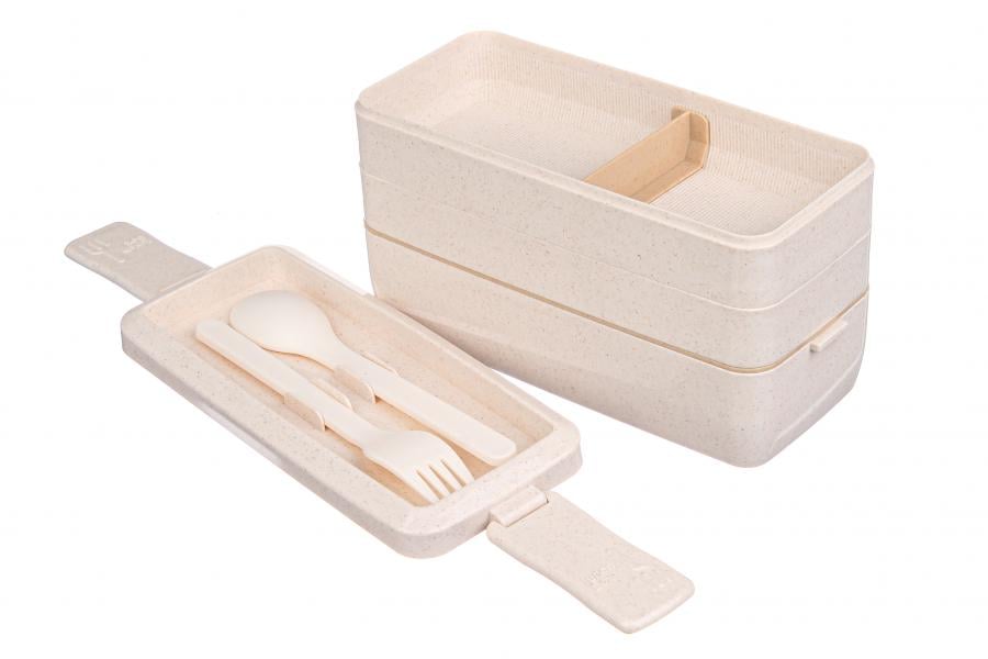 Ланч-бокс еко Jooki з трьома рівнями та приладами 1000 мл (1929) - фото 2 Ланч-бокс еко Jooki з трьома рівнями та приладами 1000 мл (1929) - фото 2