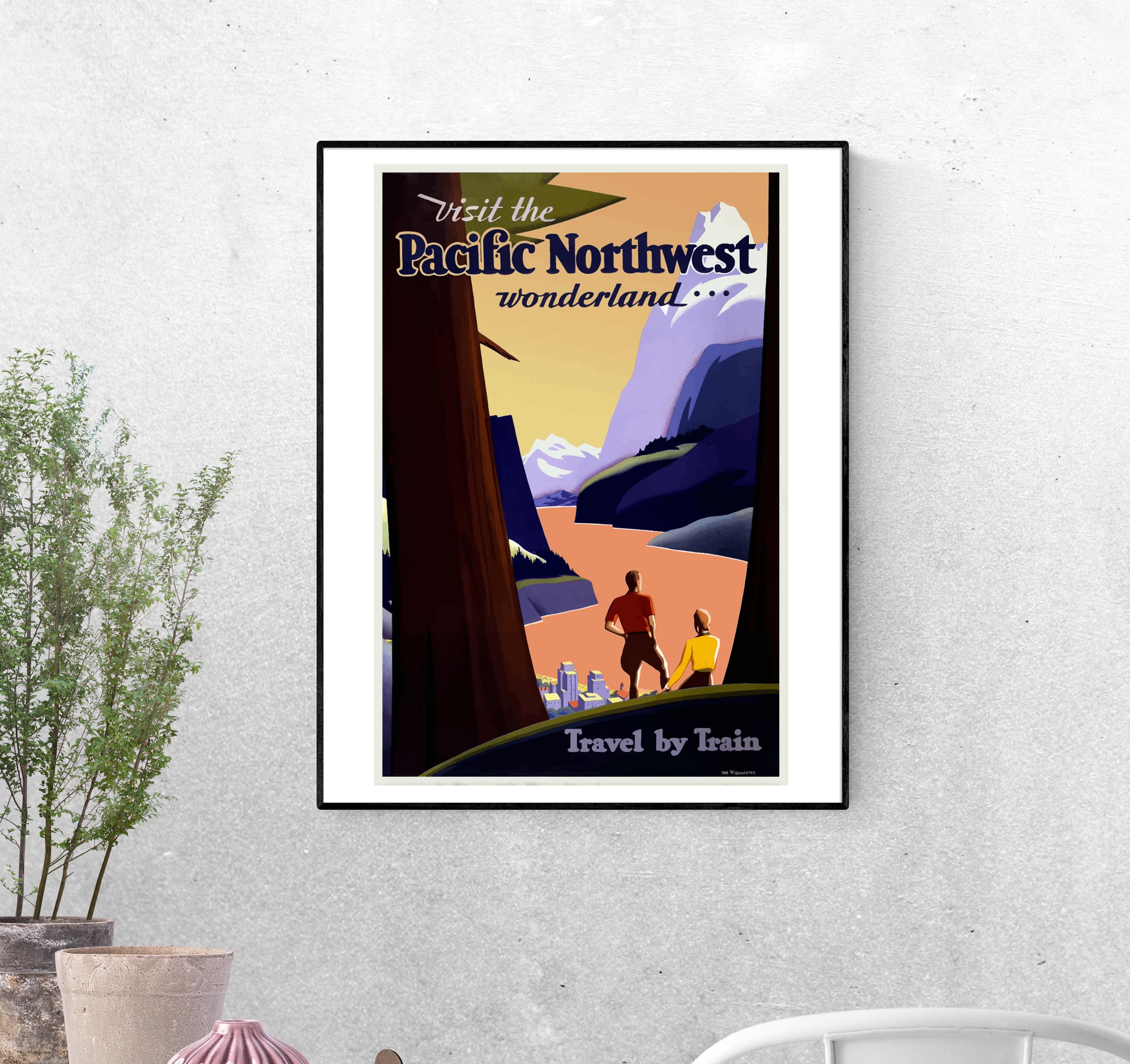 Тревел-постер Тихоокеанский Северо-Запад формат А-5