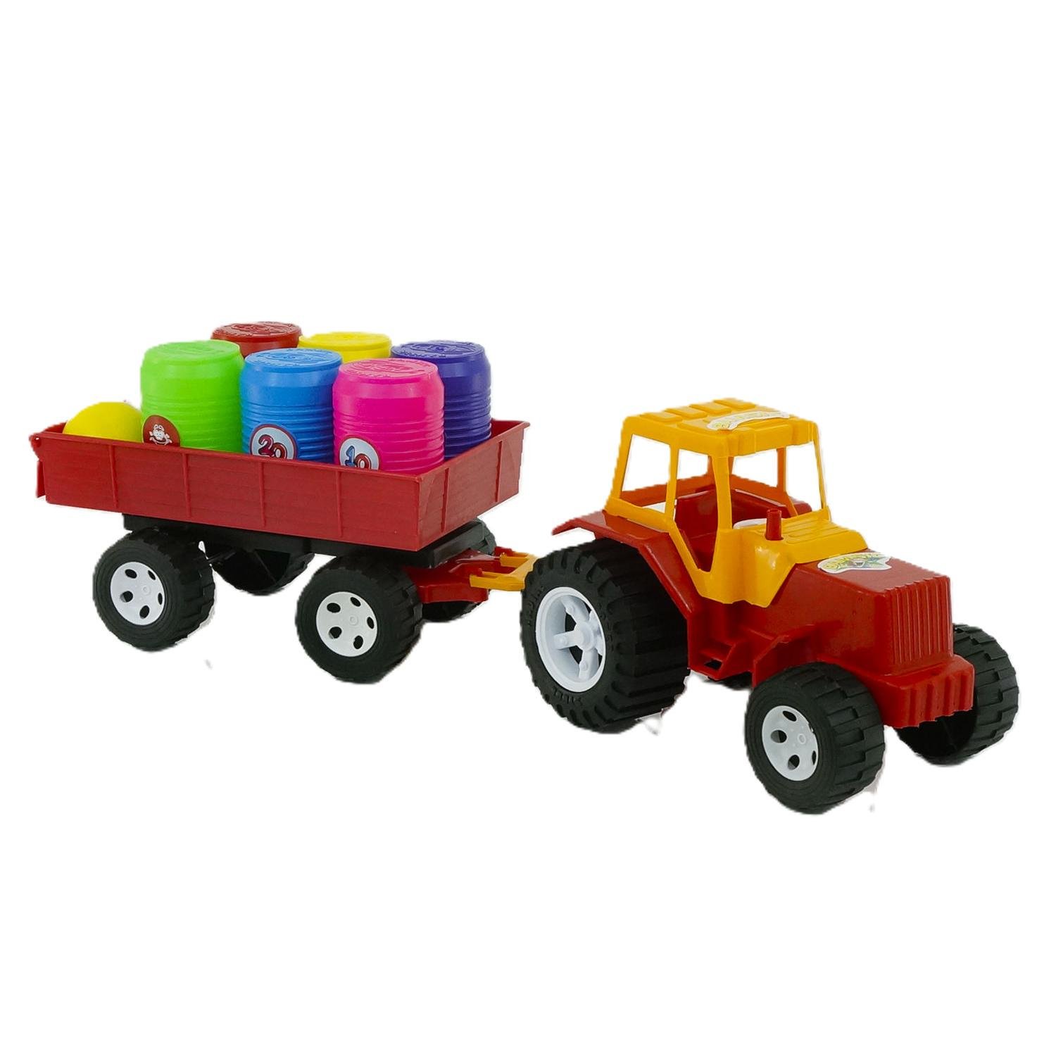 Трактор Bamsic 007/5 прицеп с бочонками (24733130) Трактор Bamsic 007/5 прицеп с бочонками (24733130)