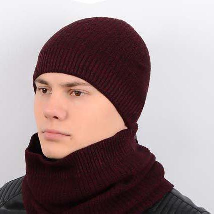 Комплект Flash KMP1703 L р. 57-58 Чорний/Бордовий - фото 1