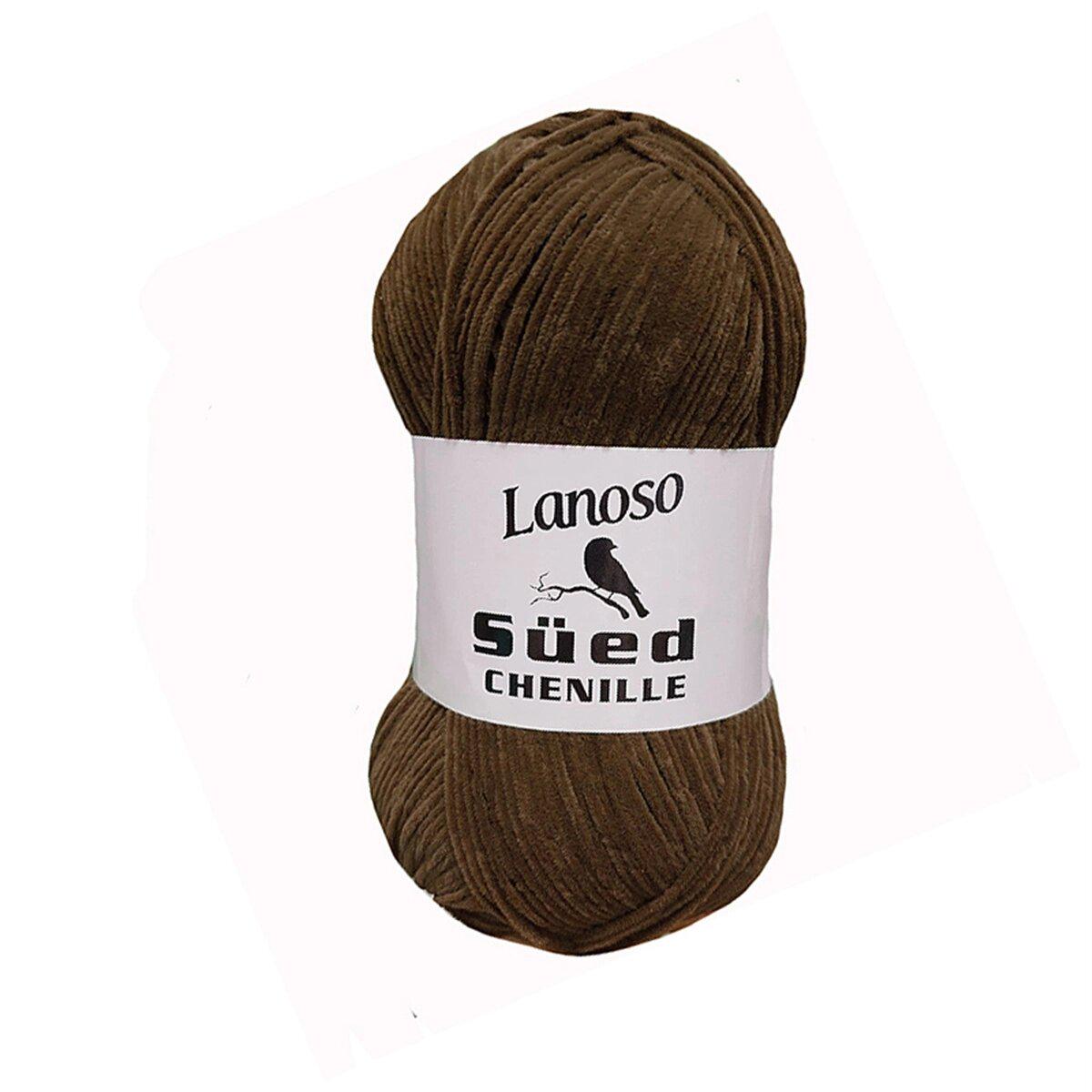 Пряжа Lanoso Sued Chenille 992 серо бежевый (3290)