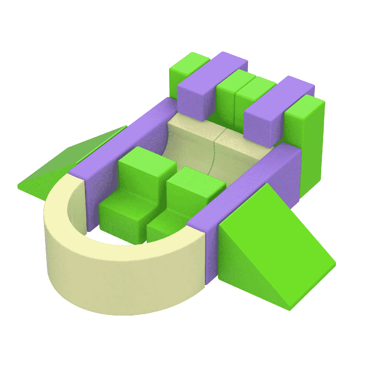 Детский игровой конструктор мягкий Kidigo Космолет (27812860)