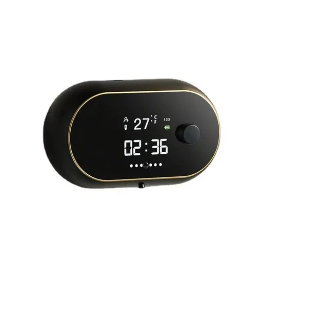 Дозатор для мыла сенсорный настенный NaiZhiya Soap MYX-W2 с LED-часами бесконтактный Black