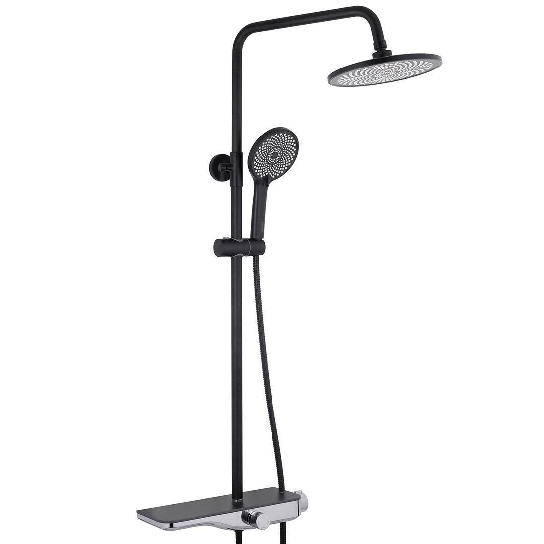 Душевая система со смесителем Kroner Armada-SCH065 CV033878 Черный (235341)