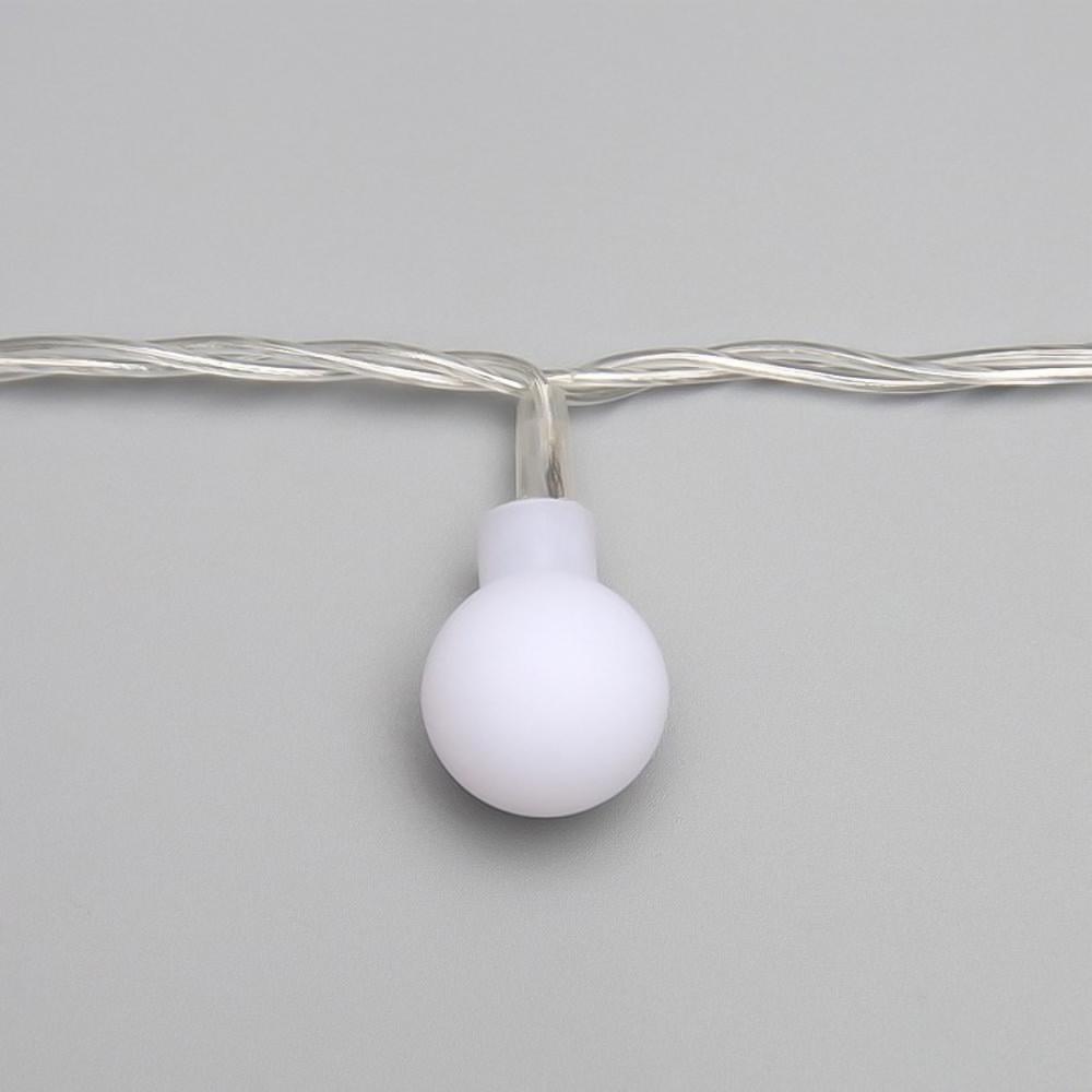 Гірлянда світлодіодна Кульки на ялинку 200 LED 10 мм 10 м білий провід Білий - фото 10 Гірлянда світлодіодна Кульки на ялинку 200 LED 10 мм 10 м білий провід Білий - фото 10