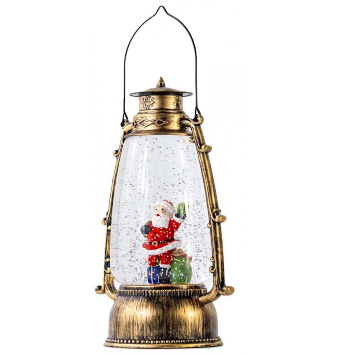 Светильник новогодний Anex Lantern 2004 шар-фонарь снежный USB 3хАА 5 мелодий (35048976)