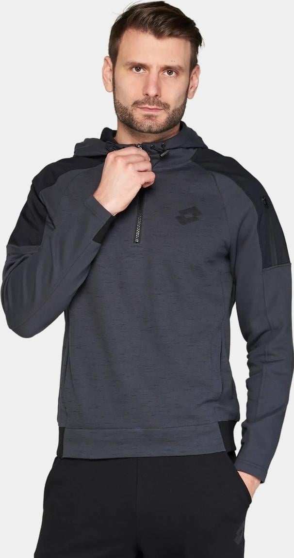 Худі Lotto TRAINING SWEAT HZ HD 220056/4C0 XL Темно-сірий/Чорний - фото 3