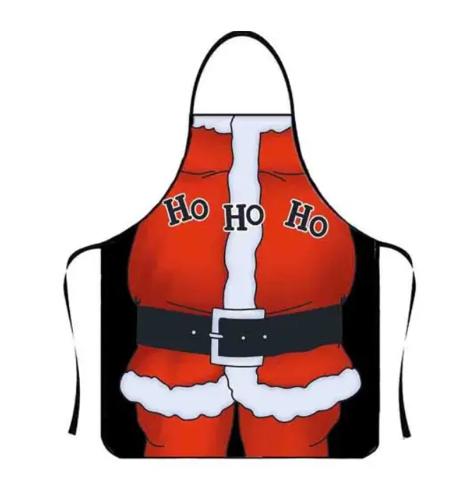 Фартук новогодний для мужчины 75х60 см Разноцветный (49961) Фартук новогодний для мужчины 75х60 см Разноцветный (49961)