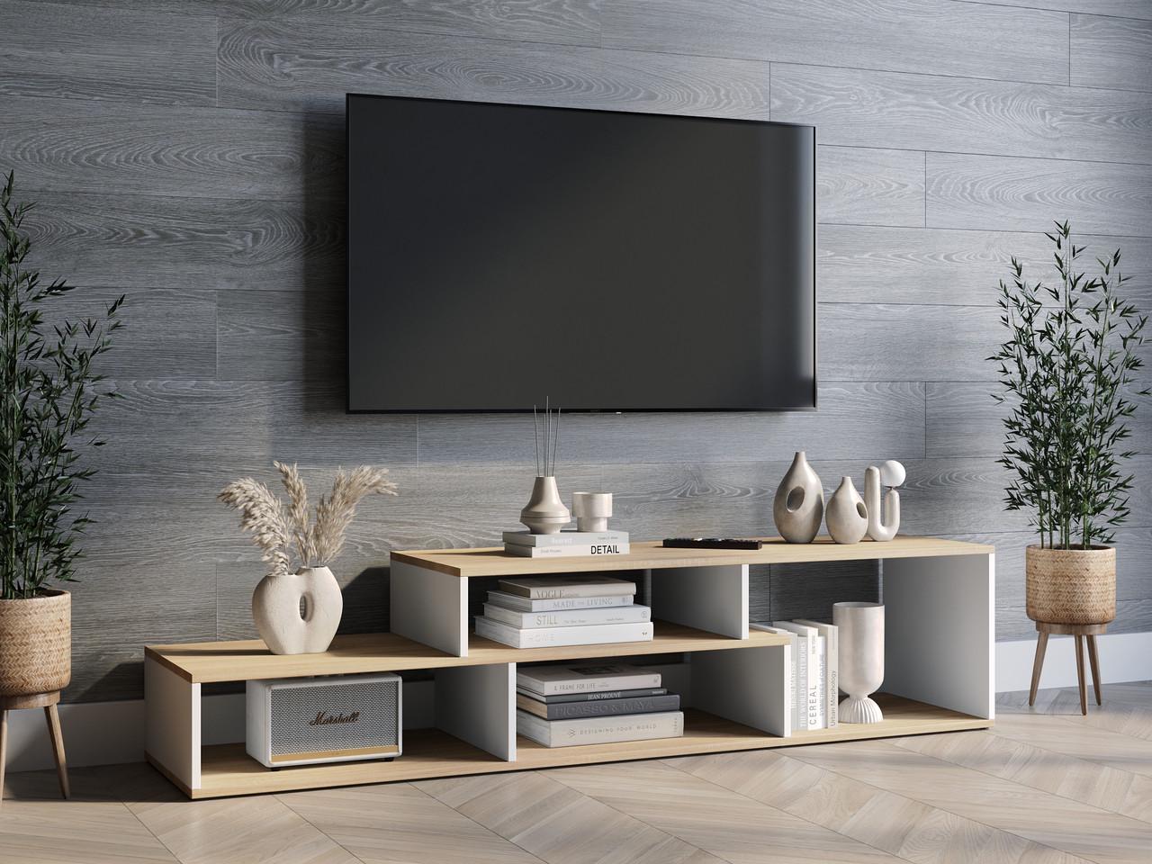 Тумба ТВ Moreli Id27-177 169x386x398 мм Дуб сонома/Белый (id27-177-sonoma-white)