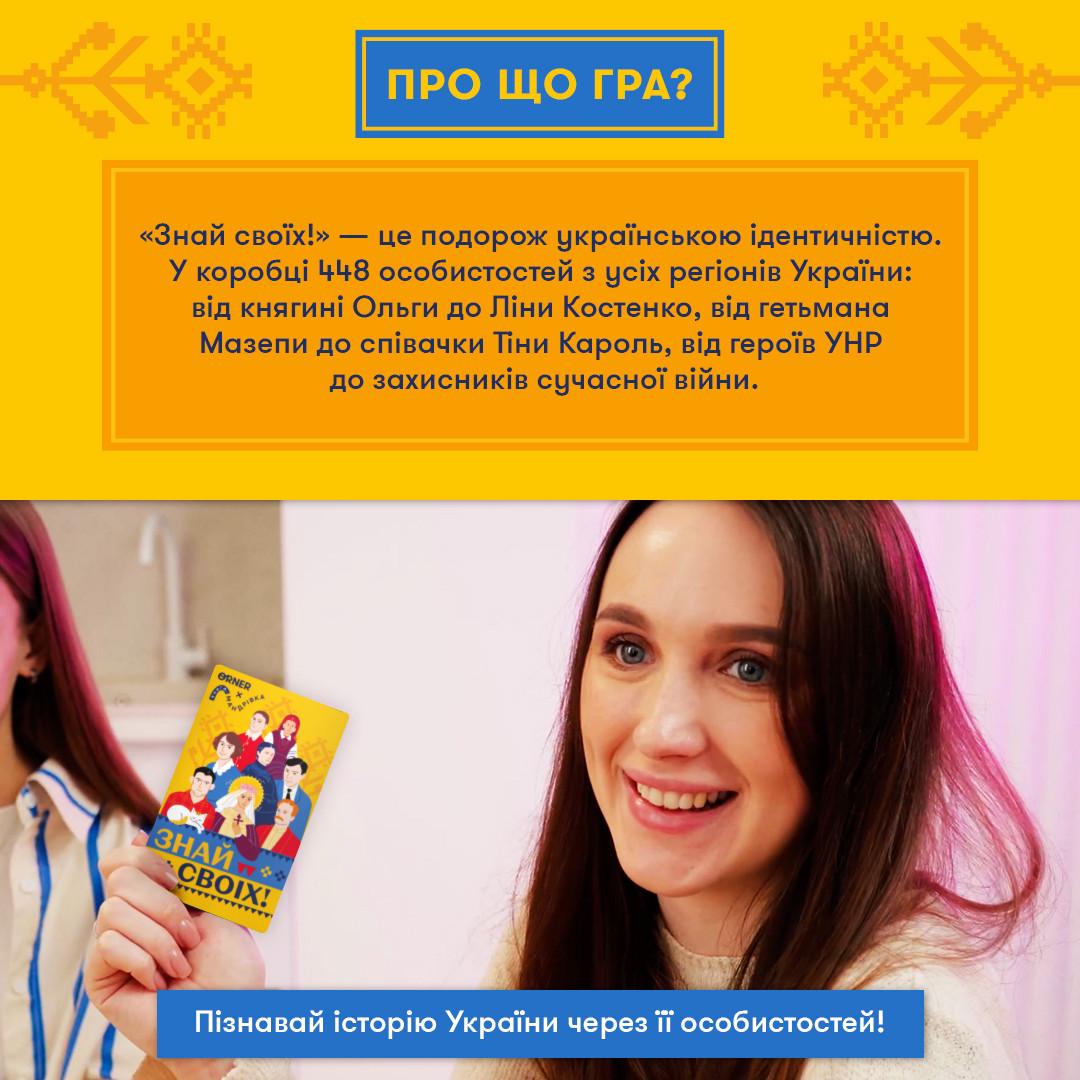 Настільна гра "Знай своїх. Розважально-освітня гра про постатей України" (2834329257) - фото 4 Настільна гра "Знай своїх. Розважально-освітня гра про постатей України" (2834329257) - фото 4