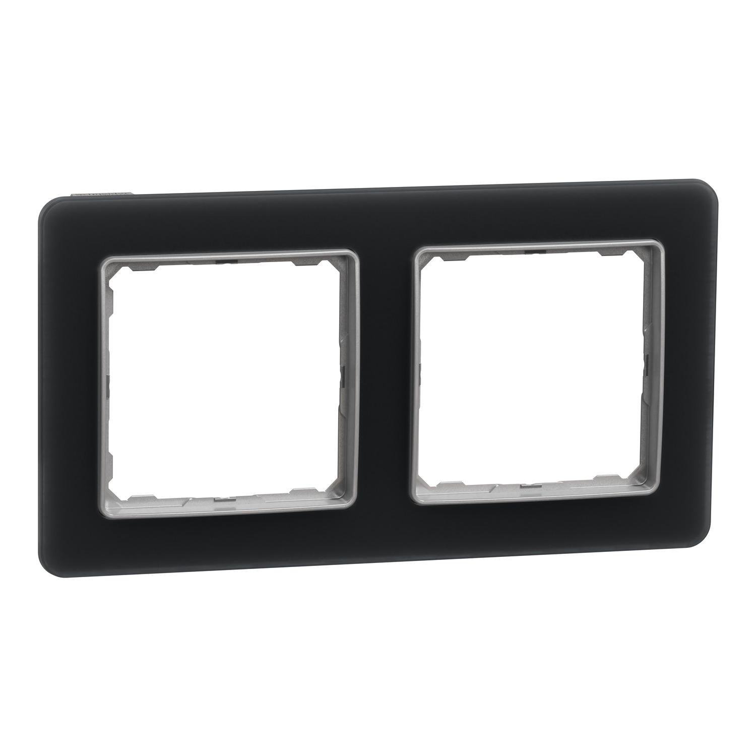 Рамка двухместная Schneider Electric Sedna Elements Матовое стекло (SDD362802)