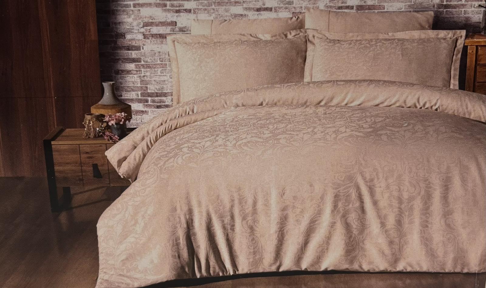 Комплект постільної білизни Maison D'or Annabella сатин/жаккард 200х220 см Beige (CN28014)