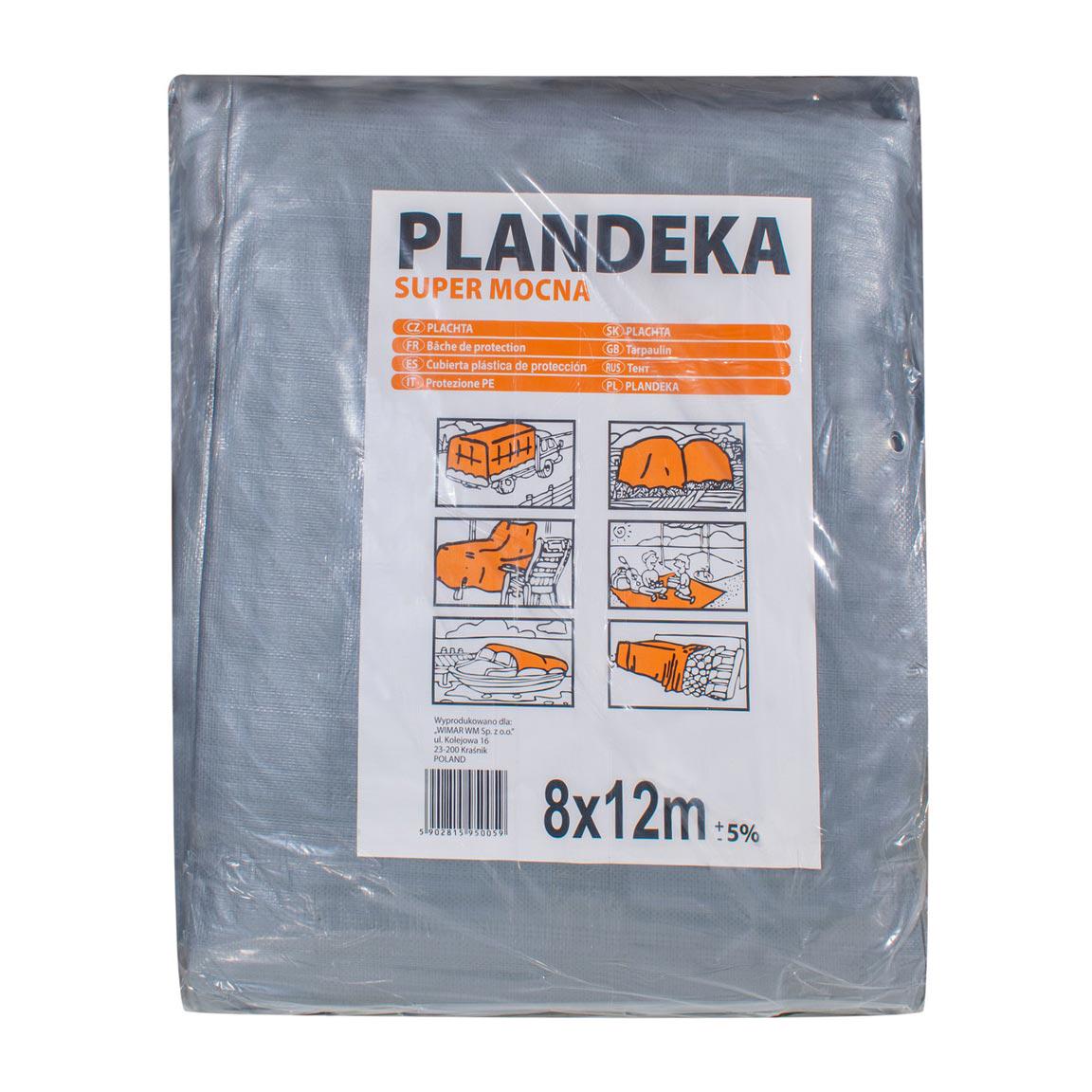 Тент тарпауліновий Wimar PLANDEKA для захисту від вітру та дощу 160 г/м2 8х12 м (FSSТЕНТ000665) - фото 1 Тент тарпауліновий Wimar PLANDEKA для захисту від вітру та дощу 160 г/м2 8х12 м (FSSТЕНТ000665) - фото 1