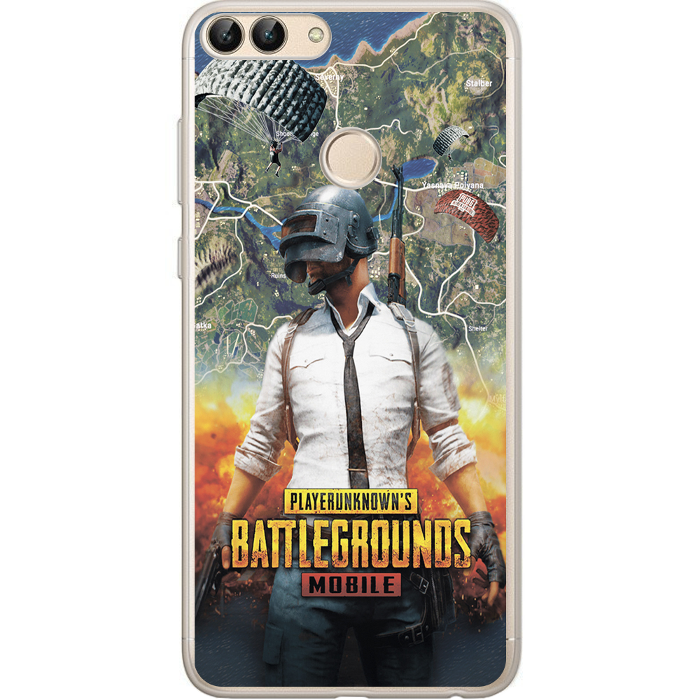 Чехол Boxface Huawei P Smart PUBG Mobile Прозрачный силикон (32669-up2309-32669)