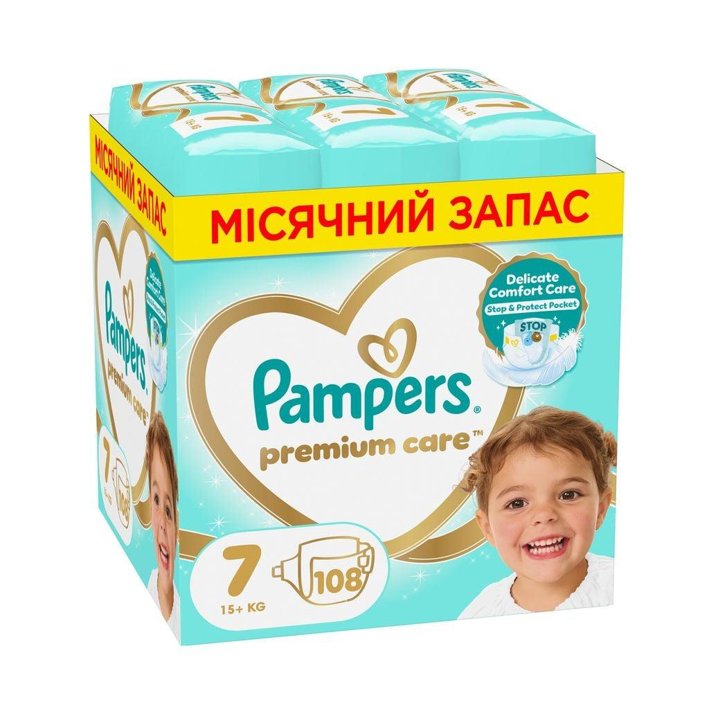 Підгузки дитячі Pampers Premium Care р. 7 15+ кг 108 шт. (PD262561)
