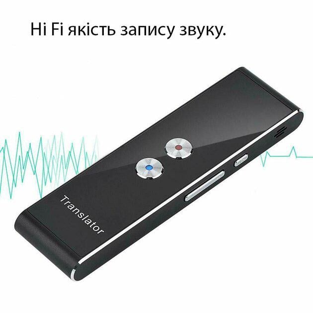 Переводчик электронный голосовой T8 на 42 языках с поддержкой Bluetooth и Wi Fi 750 мA Черный - фото 11