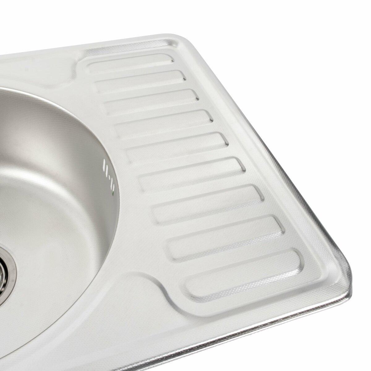 Мойка для кухни Platinum 5844 из нержавеющей стали Серый (SP000018185) - фото 3 Мойка для кухни Platinum 5844 из нержавеющей стали Серый (SP000018185) - фото 3