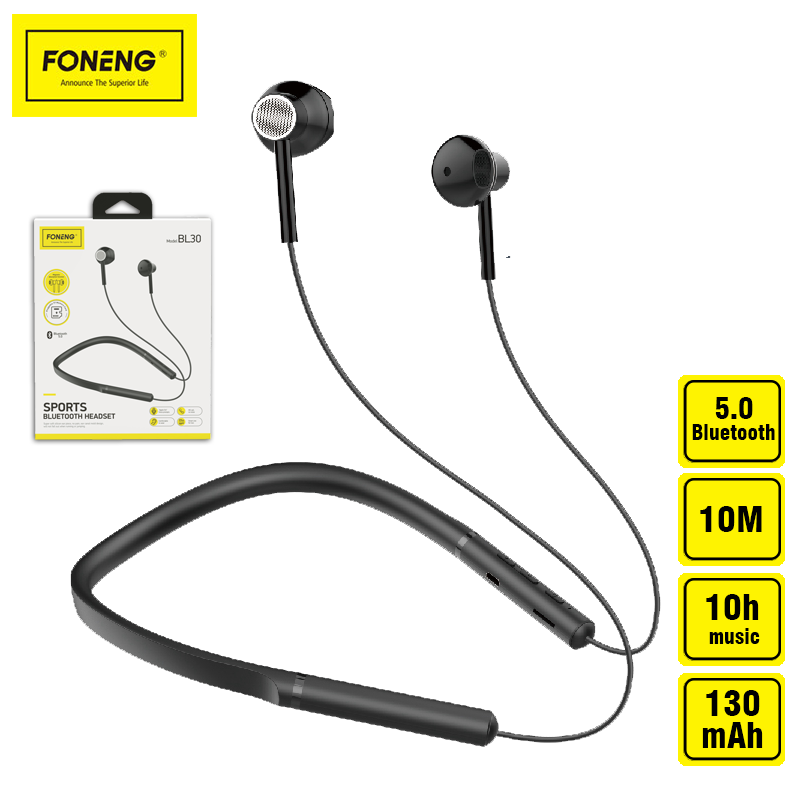 Навушники бездротові Foneng neckband sport на шию (BL30) - фото 2