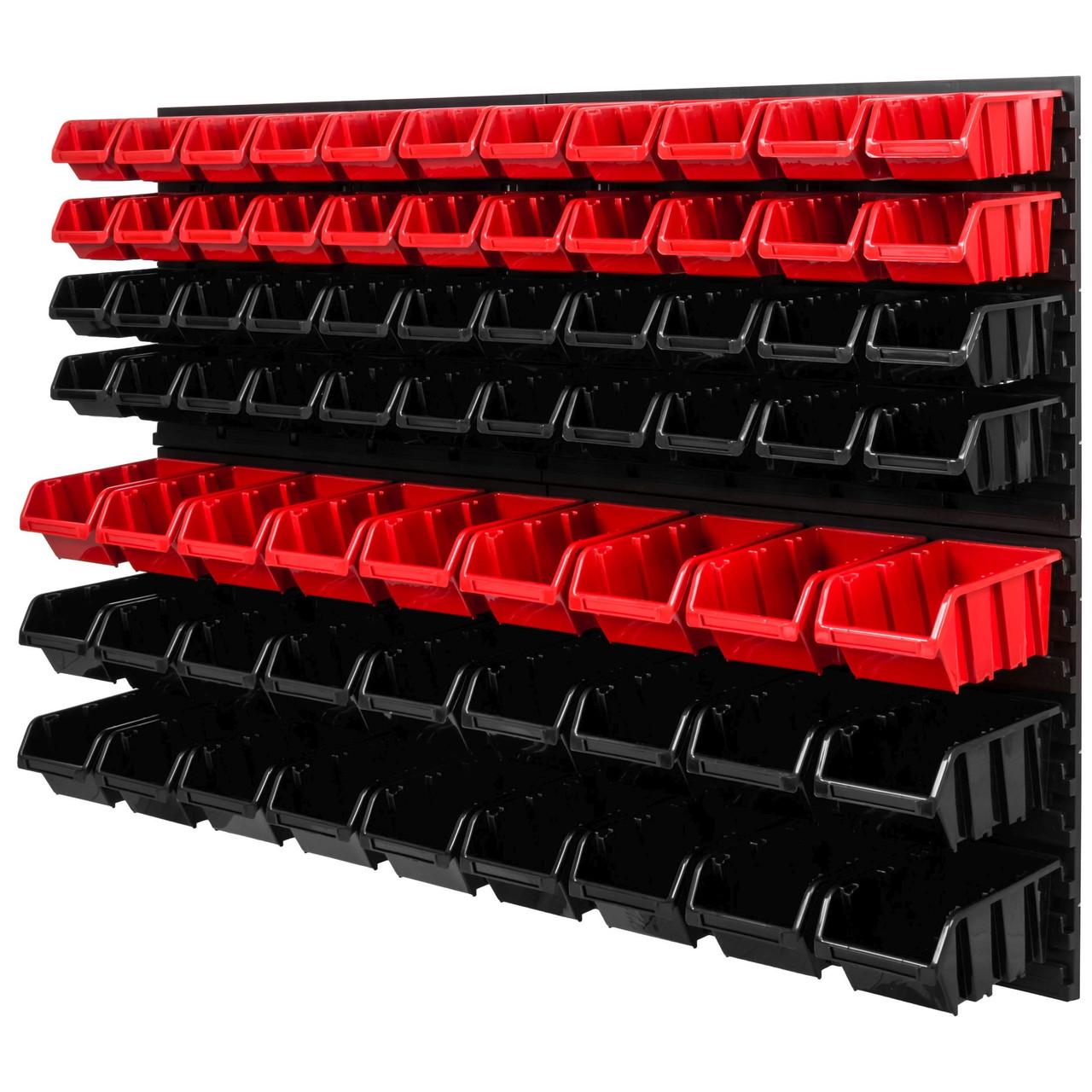 Панель с лотками контейнерами 115х78 см 71 контейнер (MIX530)