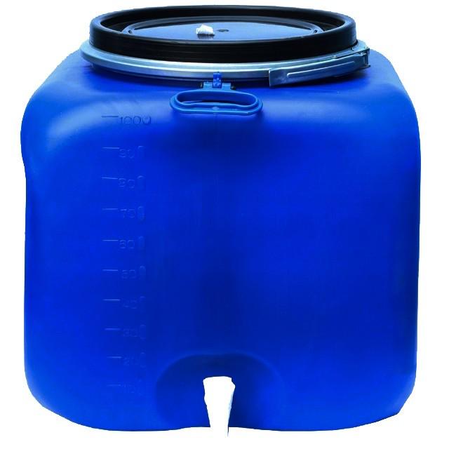 Бочка с кругом и краном Sterk BC100R квадратная пищевой пластик 100 л (334027)