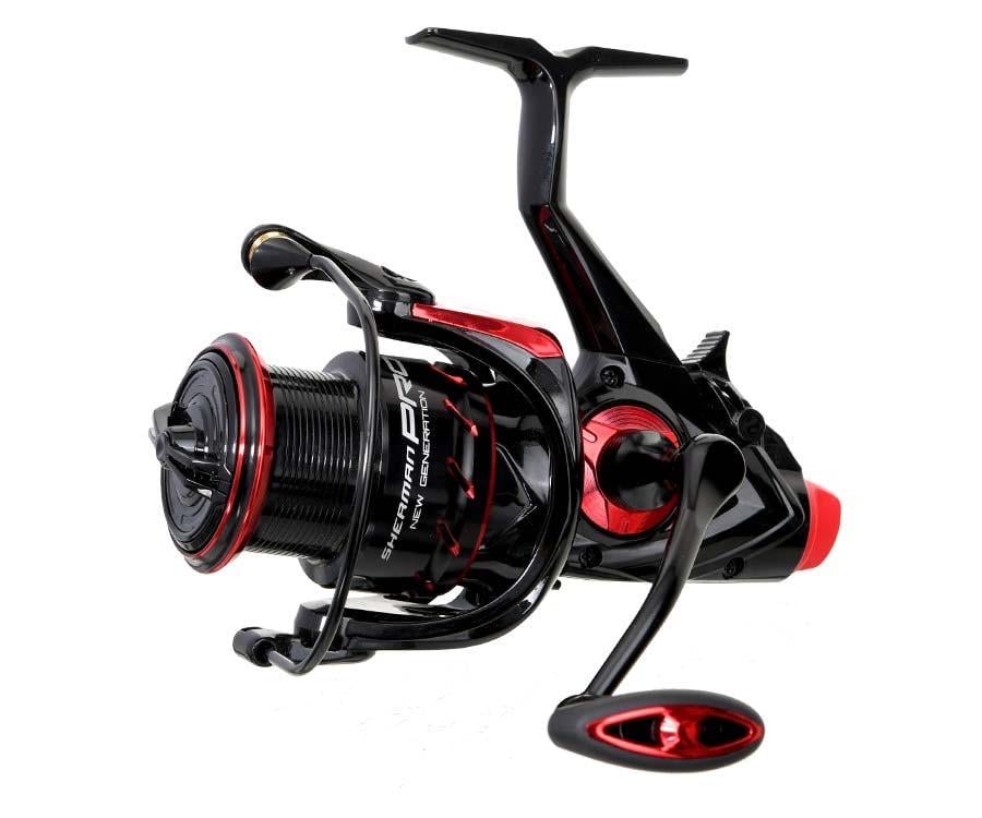 Котушка фідерна Flagman 24 Sherman Pro New Generation Method Feeder 4500 FS з бейтранером Червоний (2939353841)