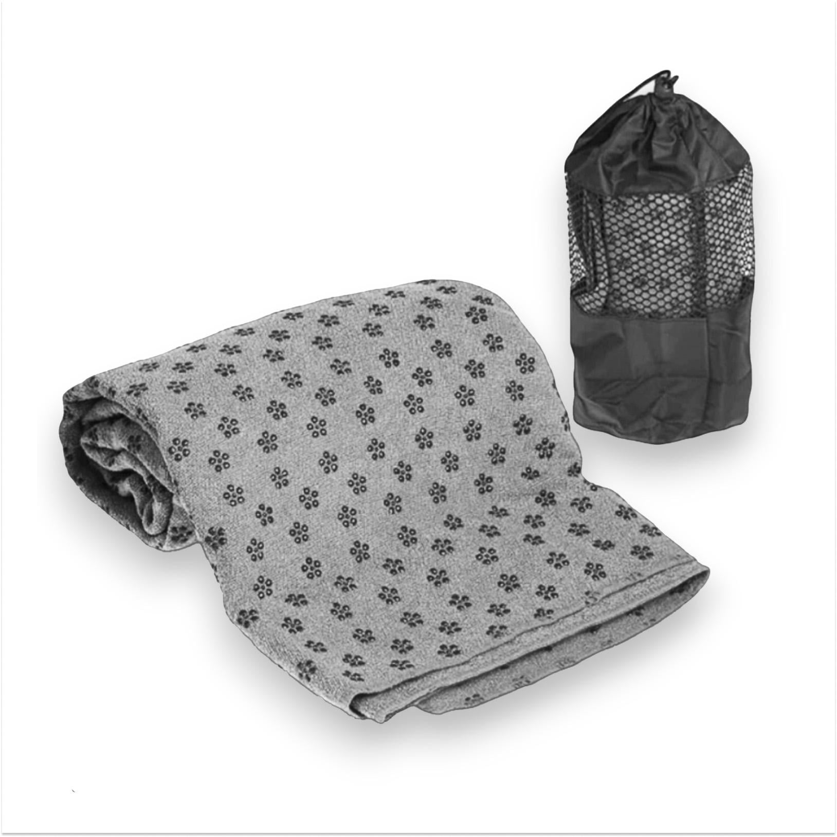 Килимок-рушник для йоги EasyFit 183х63 см Сірий (EF-2750-GY)