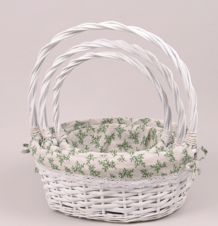 Комплект корзин с тканью 3 шт. (46136)