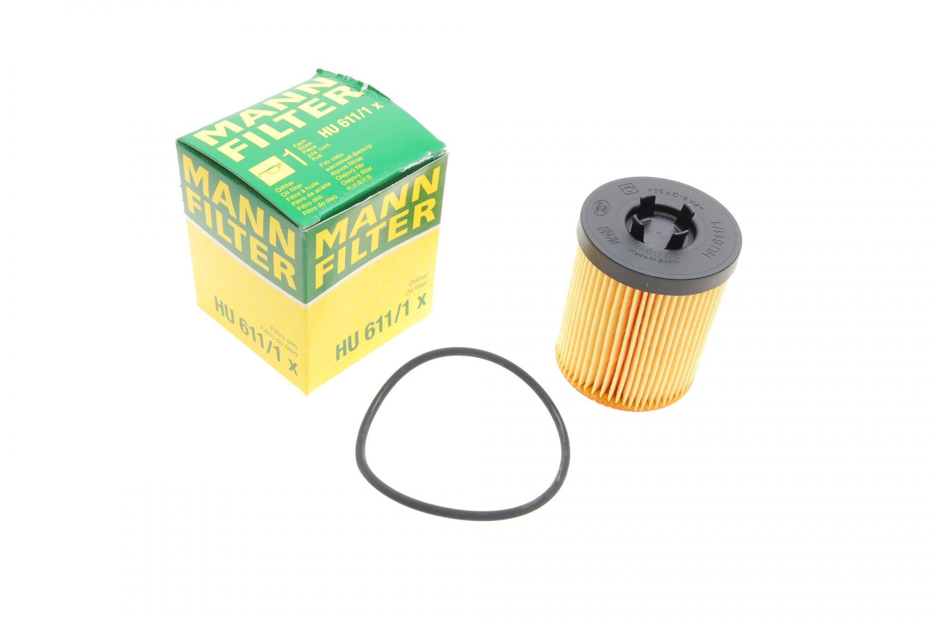 Фильтр масляный Mann-Filter для Opel Omega B 2,5/3,0i/Astra G 1,8i 95-05 (HU 611/1 X)