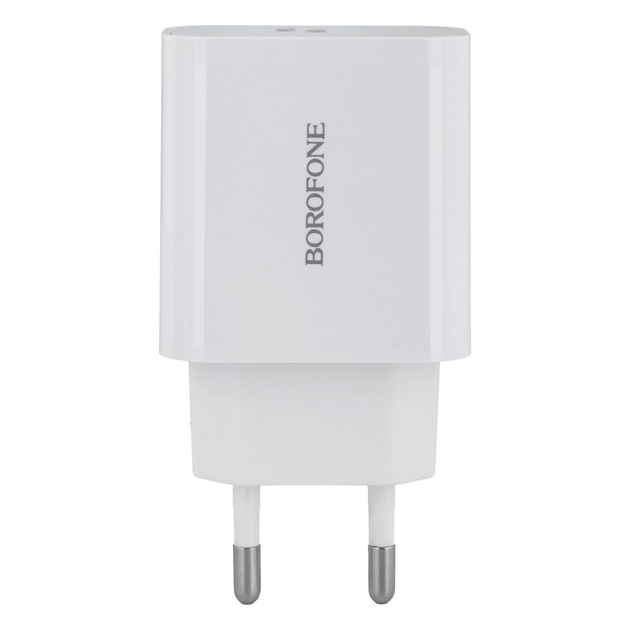 Зарядний пристрій мережевий Borofone BA57A PD 20W 3А Білий (3119)