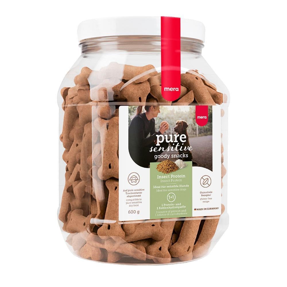 Лакомство для чувствительных собак MERA Pure sensitive snacks Insect Protein 600 г