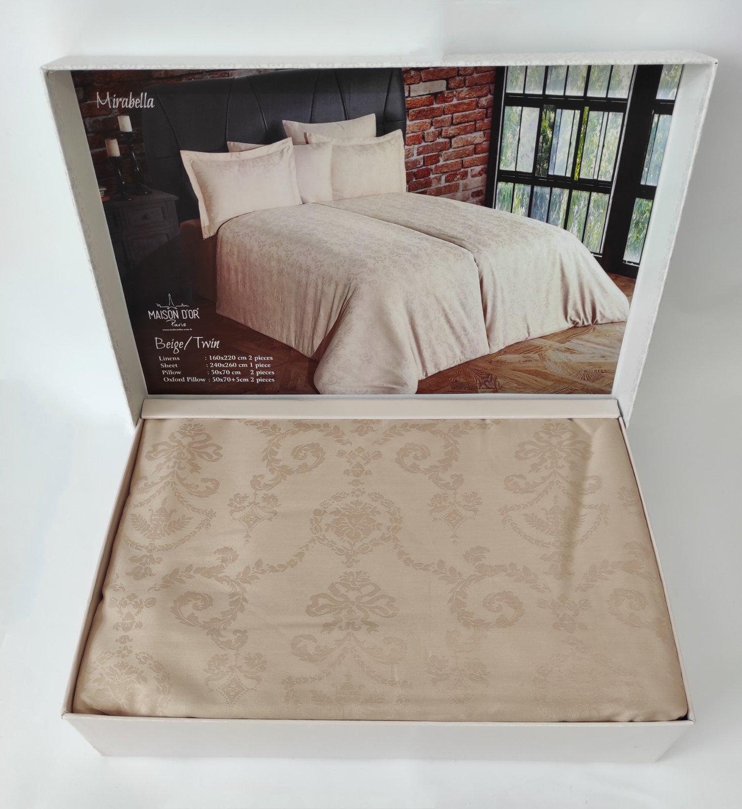 Комплект постельного белья Maison D'or семейный Mirabella Beige (CN6977) - фото 2