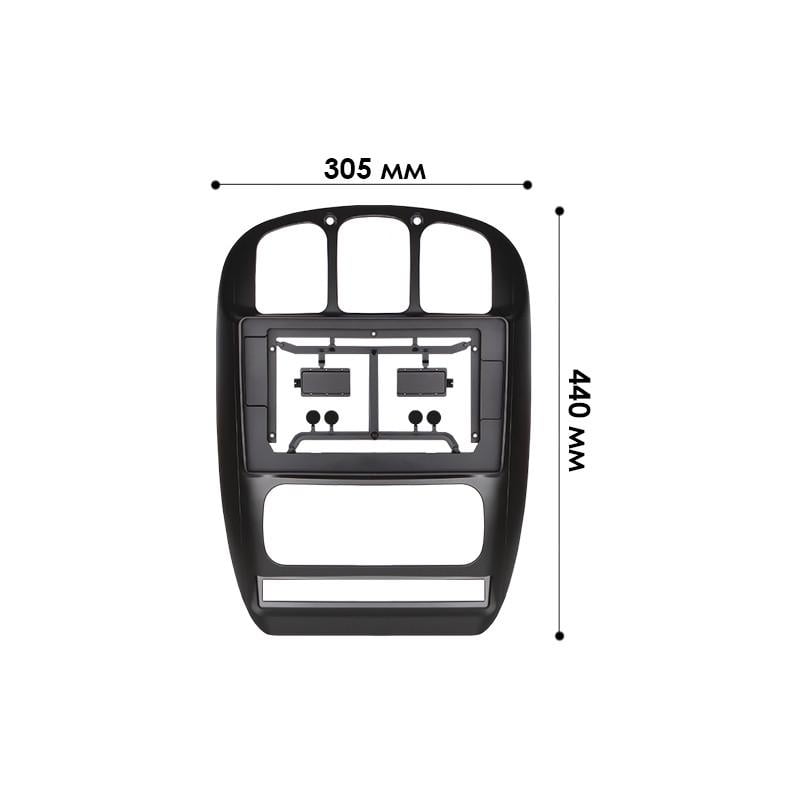 Перехідна рамка 10.1" Lesko для Chrysler Grand Voager 2001-2007/Caravan 4 2000-2007 (5314) - фото 4