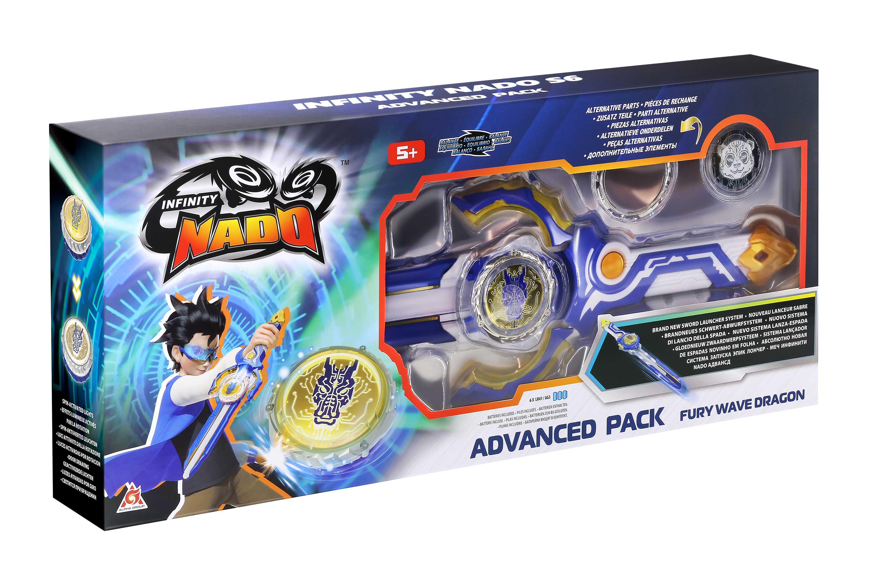 Волчок Infinity Nado VI Advanced Pack Февраль Дракон с LED подсветкой (EU654131) - фото 8