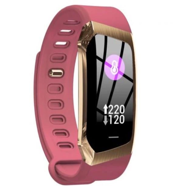 Смарт-браслет SUNROZ E18 0,96" IP67 Червоний (SUN3321)